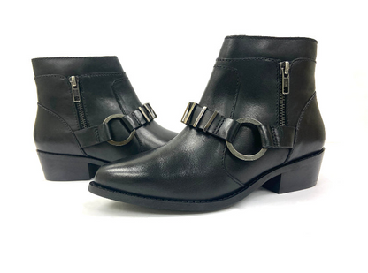 Amy Black Western Bootie