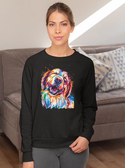 Colorful Golden Retriever Hoodie or Sweatshirt -Weekday Best Designs