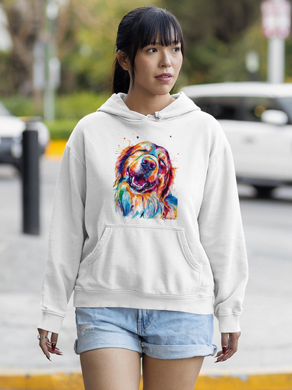 Colorful Golden Retriever Hoodie or Sweatshirt -Weekday Best Designs