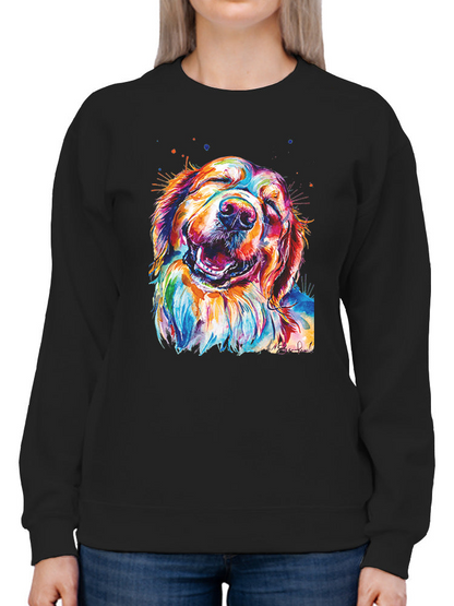 Colorful Golden Retriever Hoodie or Sweatshirt -Weekday Best Designs