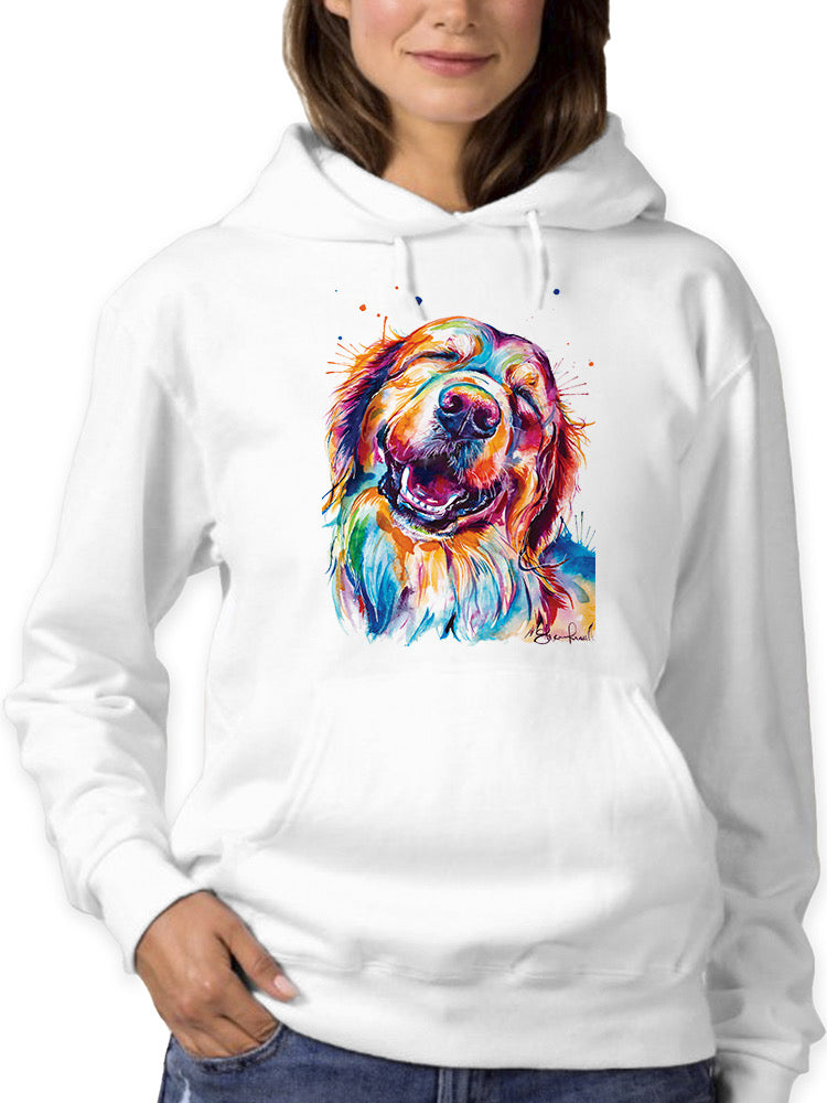 Colorful Golden Retriever Hoodie or Sweatshirt -Weekday Best Designs