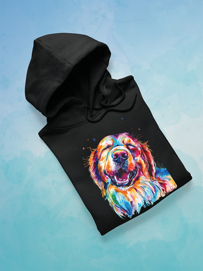 Colorful Golden Retriever Hoodie or Sweatshirt -Weekday Best Designs