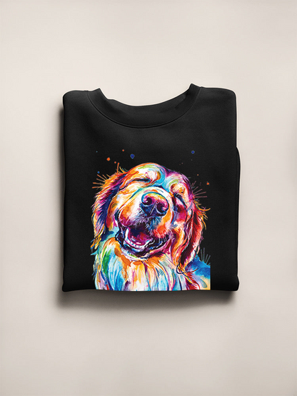 Colorful Golden Retriever Hoodie or Sweatshirt -Weekday Best Designs